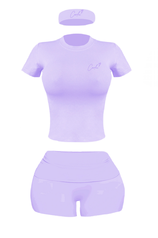 PURPLE SOFT GIRL SET