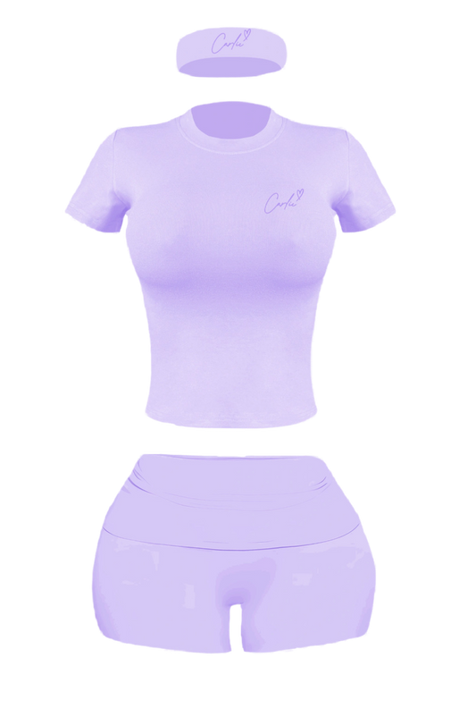 PURPLE SOFT GIRL SET