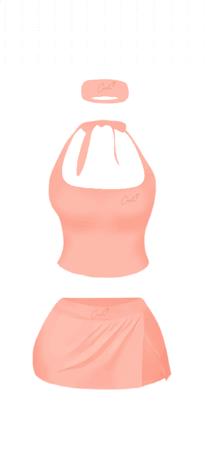 PEACH DOLL STATUS SET